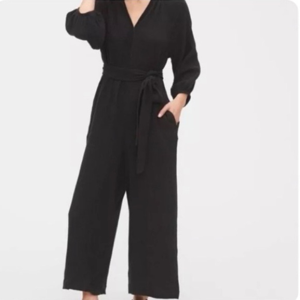 Gap crinkle cotton jumpsuit sz 10
